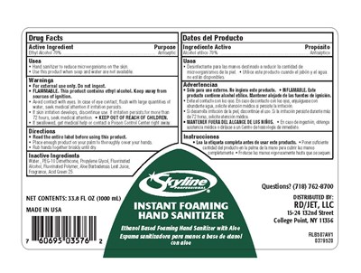 Skyline Instant (79529 00 Skyline Instantfoaminghandsanitizer Rd)